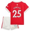 Maglia ufficiale Manchester United Jadon Sancho 25 Casa 2021-22 per Bambino